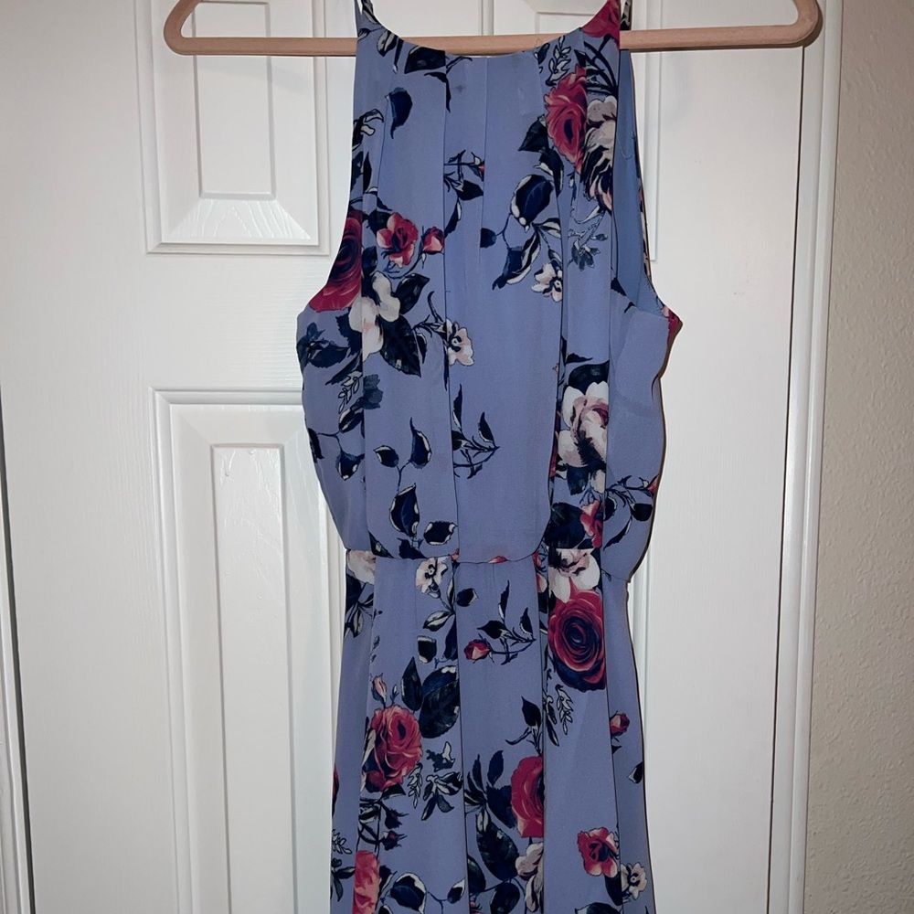 Blue floral dress size small